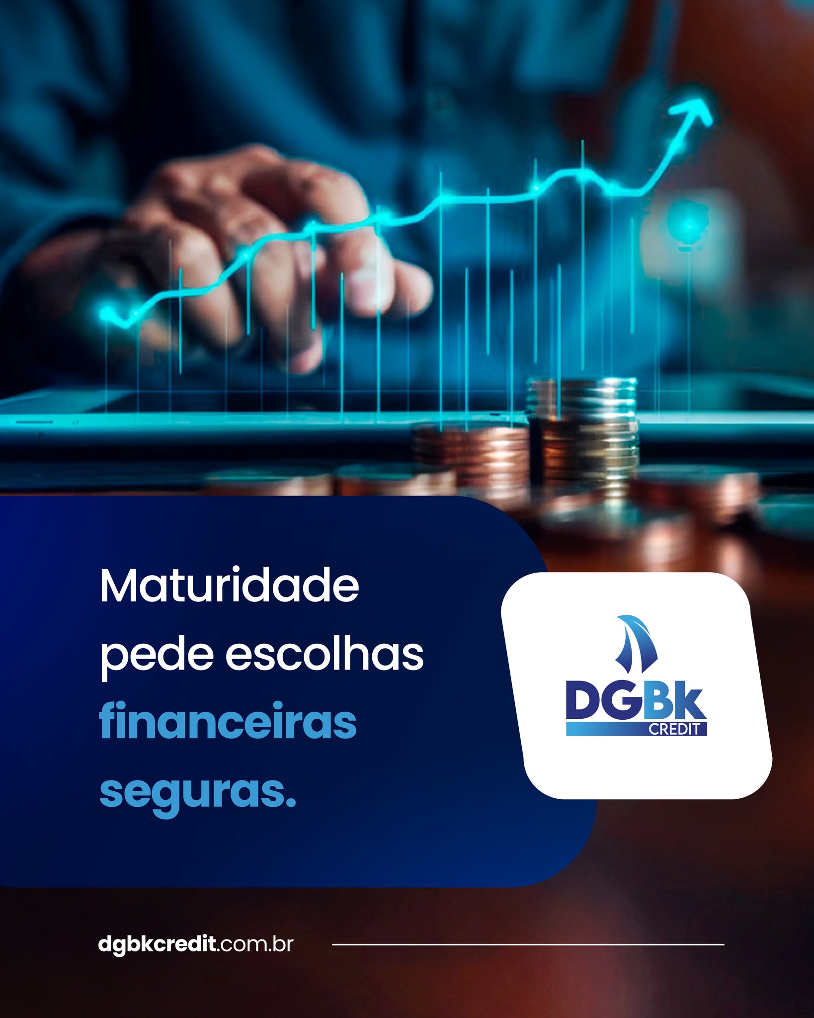 Você já sabe exatamente onde quer chegar e quais projetos quer realizar. Nós oferecemos o fôlego financeiro necessário para suas próximas grandes conquistas. #DGBK #Financiamento