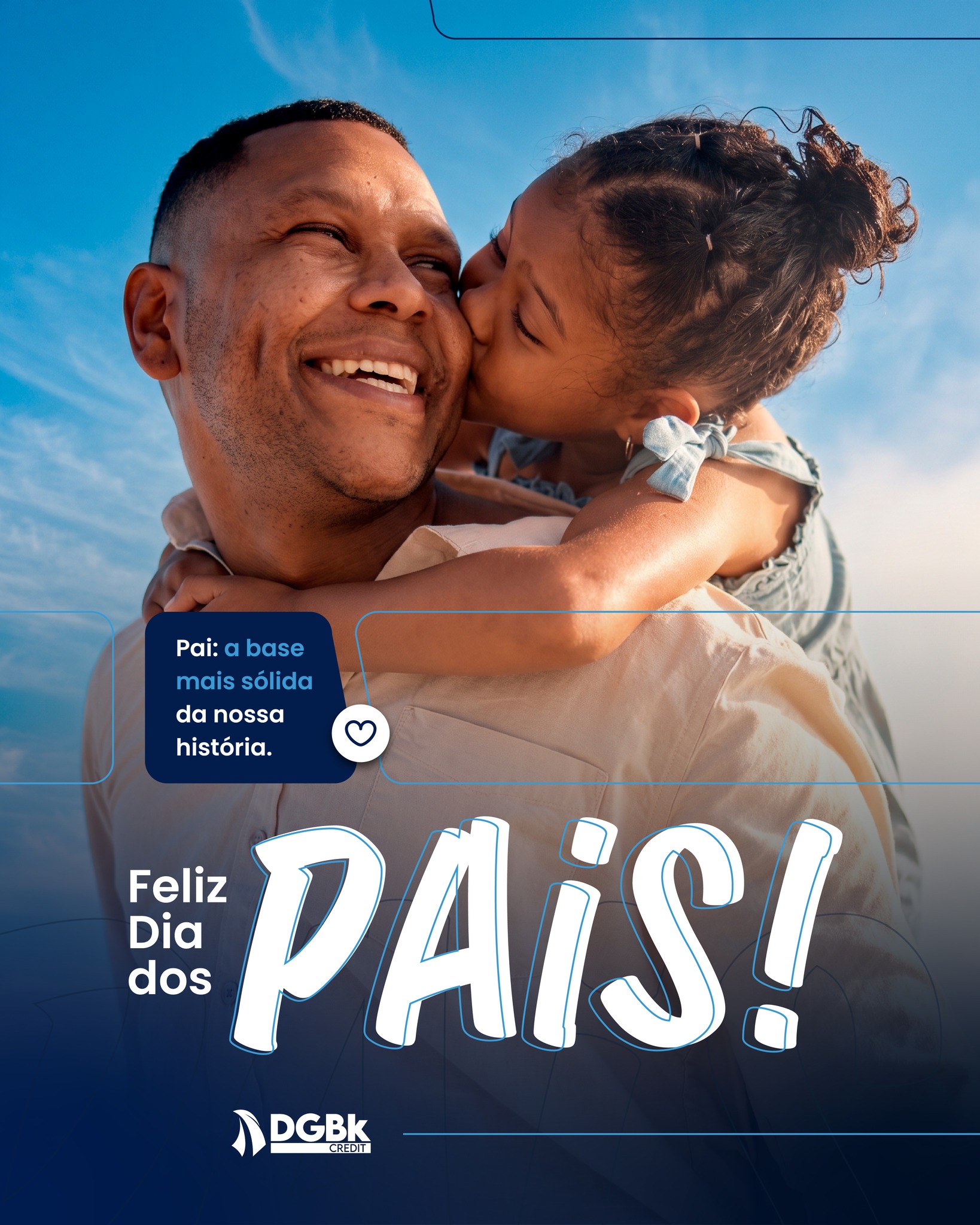 Mais do que dar suporte, pai é quem ajuda a construir caminhos e a realizar os maiores sonhos da vida. Desejamos um domingo inesquecível, repleto de carinho e união em família. #DGBK